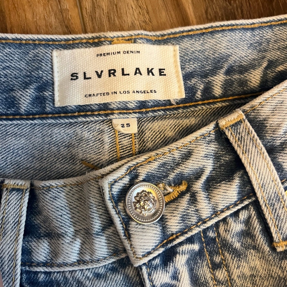 SLVRLAKE Blue Acid Wash Denim Jeans - Picture 2 of 6